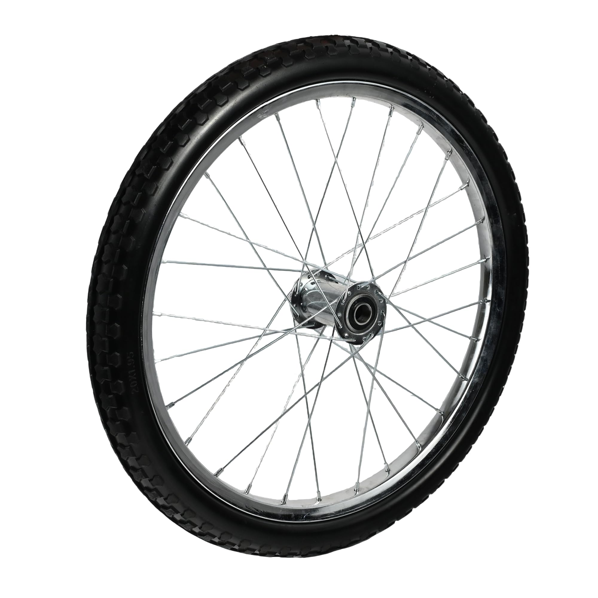 Marathon 26 X 2.125 Flat-Free Tire On Steel Spoke Rim – 3/4" Bore, Model 94011-NTE