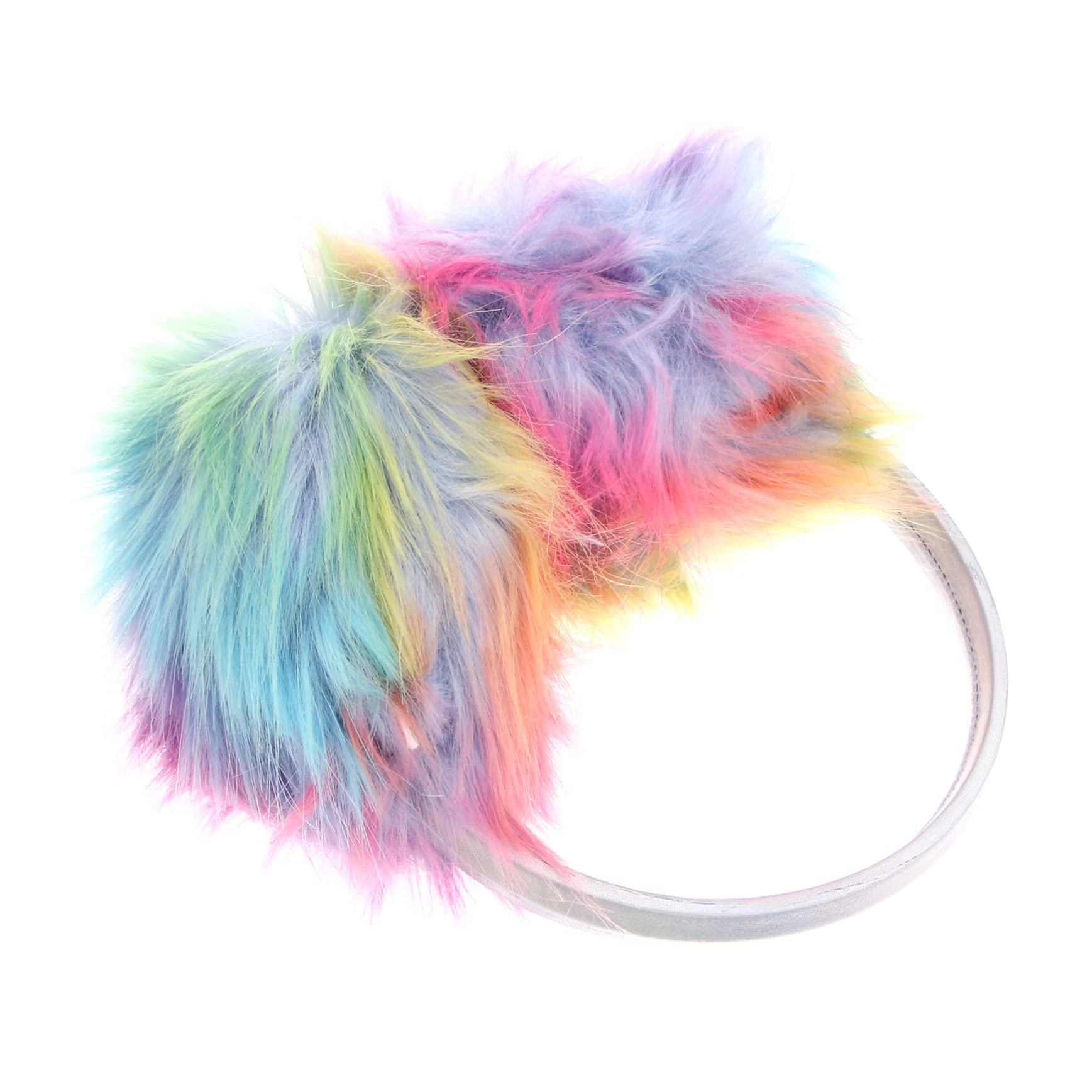 Homoyoyo 1 PC Comfortable Winter Ear with Adorable Faux Fur Design Warm Ear Cover for Cold Weather Gradient Green