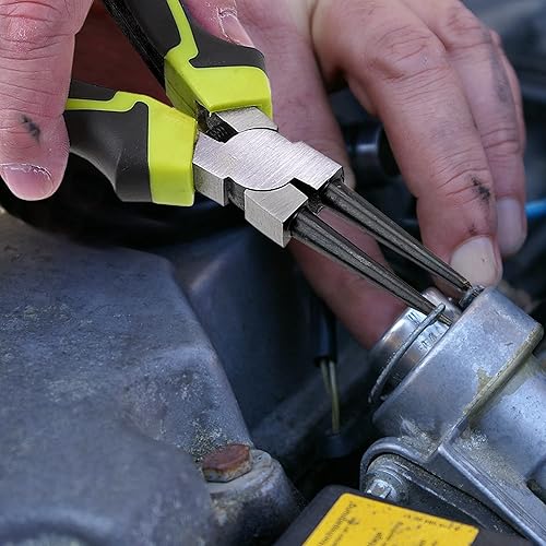 Miniatura 7 de FASTPRO Juego de alicates de anillo de presión de 4 piezas de 7 pulgadas, kit de alicates de clip para circuito interno/externo con mandíbula