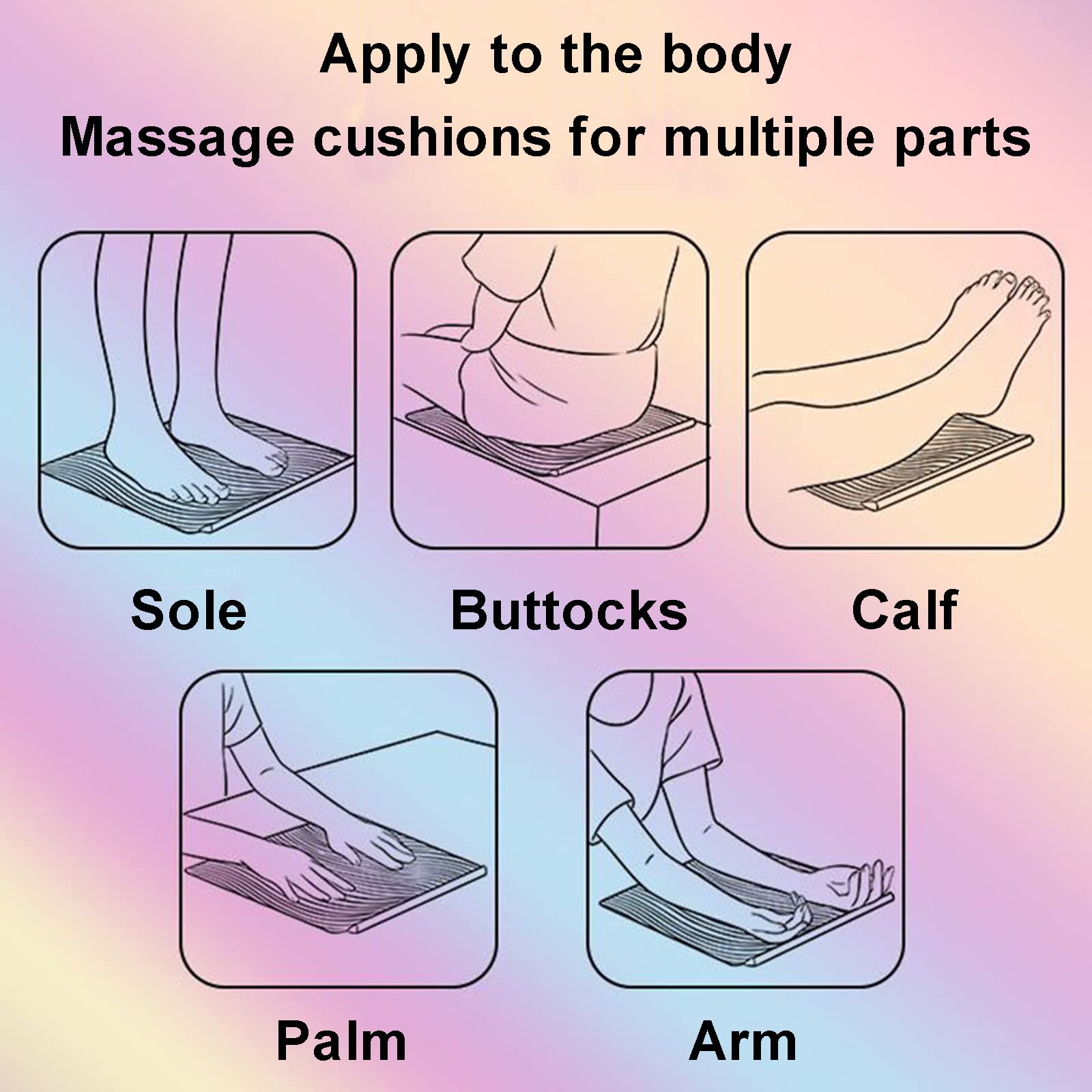 dsfgybj Massager a Piede colorato a Distanza controllata per Rilievo neuropatico, Gambe Portatili e massaggiatore con Ricarica USB, Ideale per L'Ufficio di casa o per l'allenamento