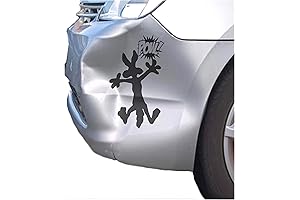 Wile E. Coyote Splat Dent Fix Bumper Vinyl Decal Sticker