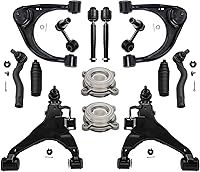 Vista 58 de Detroit Axle - Kit de suspensión de 14 piezas para Jeep Liberty 2006-2007, 2 cubos de rodamiento de ruedas, 2 brazos de control superior, 2 rótulas