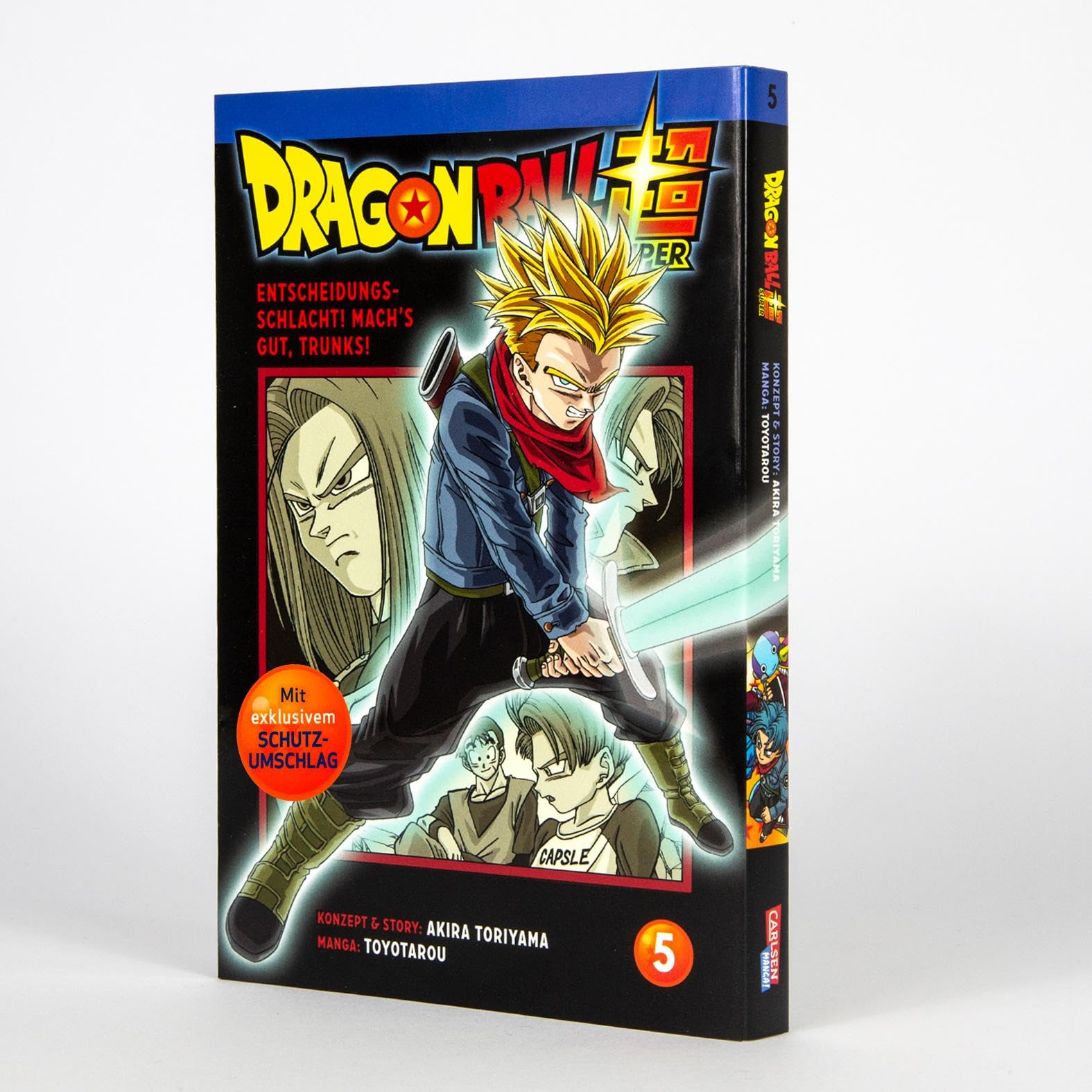 Dragon Ball Super Bände 1-5 im Sammelschuber mit Extra: Die Fortsetzung der Action-Manga-Serie ab 10 Jahren über epische Schlachten und kosmische Abenteuer