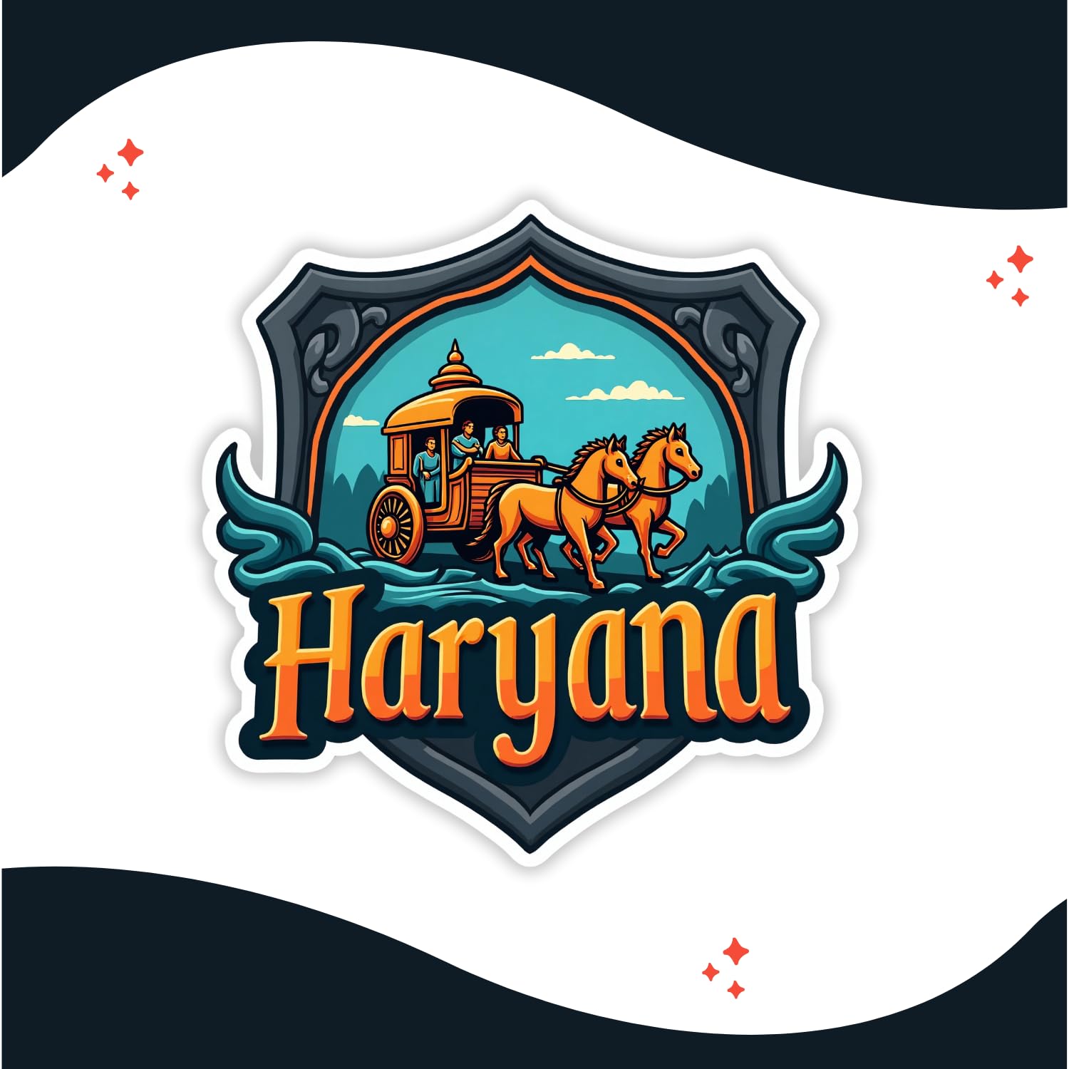 GiftODay Indian State Haryana Theme Souvenir Wooden Fridge Magnet for Refrigerator - Printed Fridge Magnet for Kitchen & Home Decor | Perfect Souvenir Gift | Size 3x3 Inches | Pack of 1 4