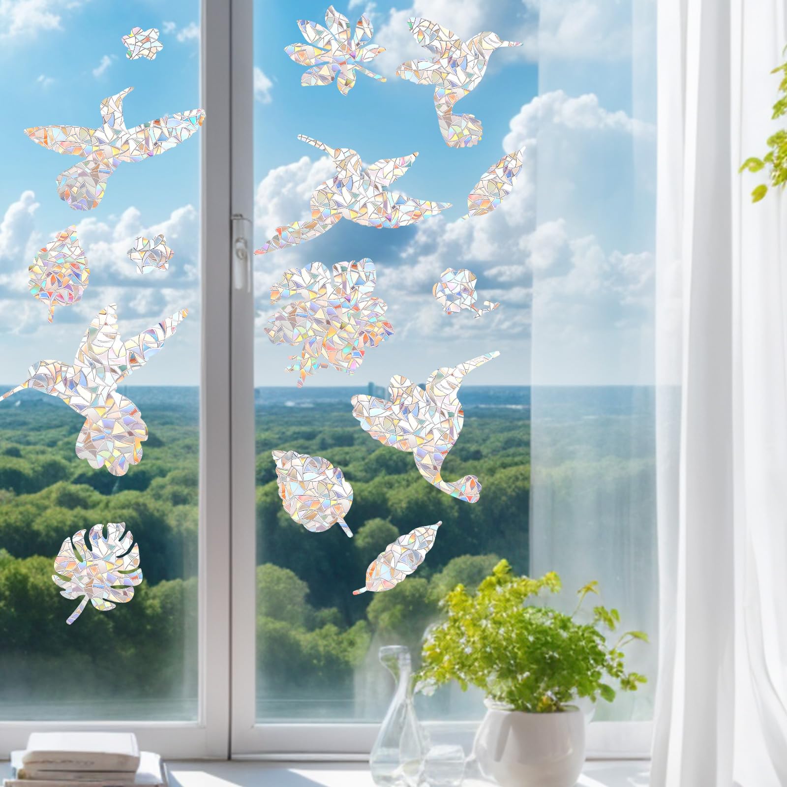 Adesivo 3D Finestre Fiorite - Sticker Adesivo - Adesivi Murali 60x90cm 86323310