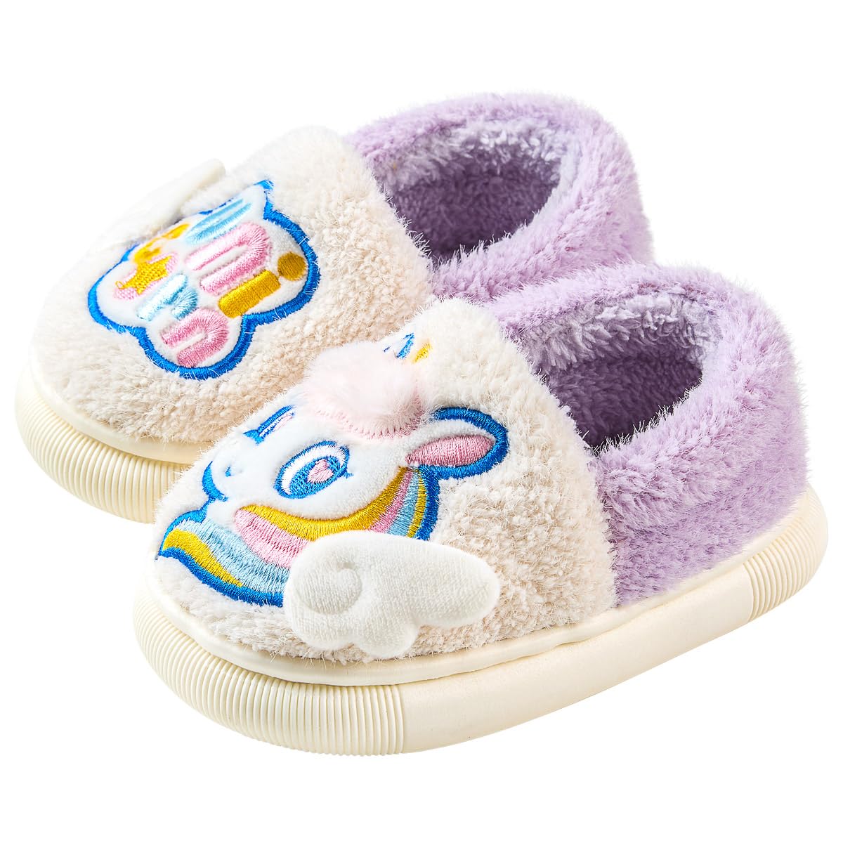 Zapatillas de Estar por Casa para Niñas Niños Dibujos Animados Zapatillas de Interior Suave Cómodo Zapatos Antideslizantes Cálido