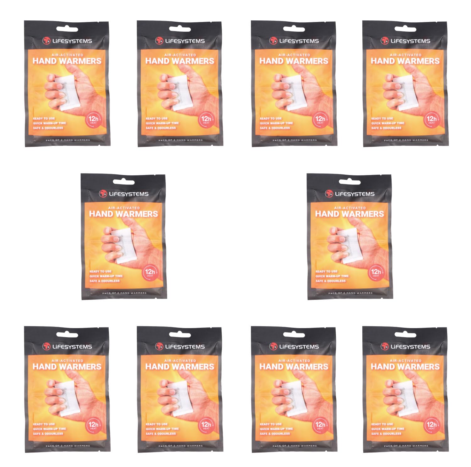Lifesystems Lot De 40 Paires De Chauffe-mains – Activation à L’air, Chaleur Jusqu’à 12 H