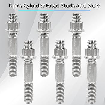 Amazon.com: BIGLKNM Titanium Cylinder Head Studs Nuts