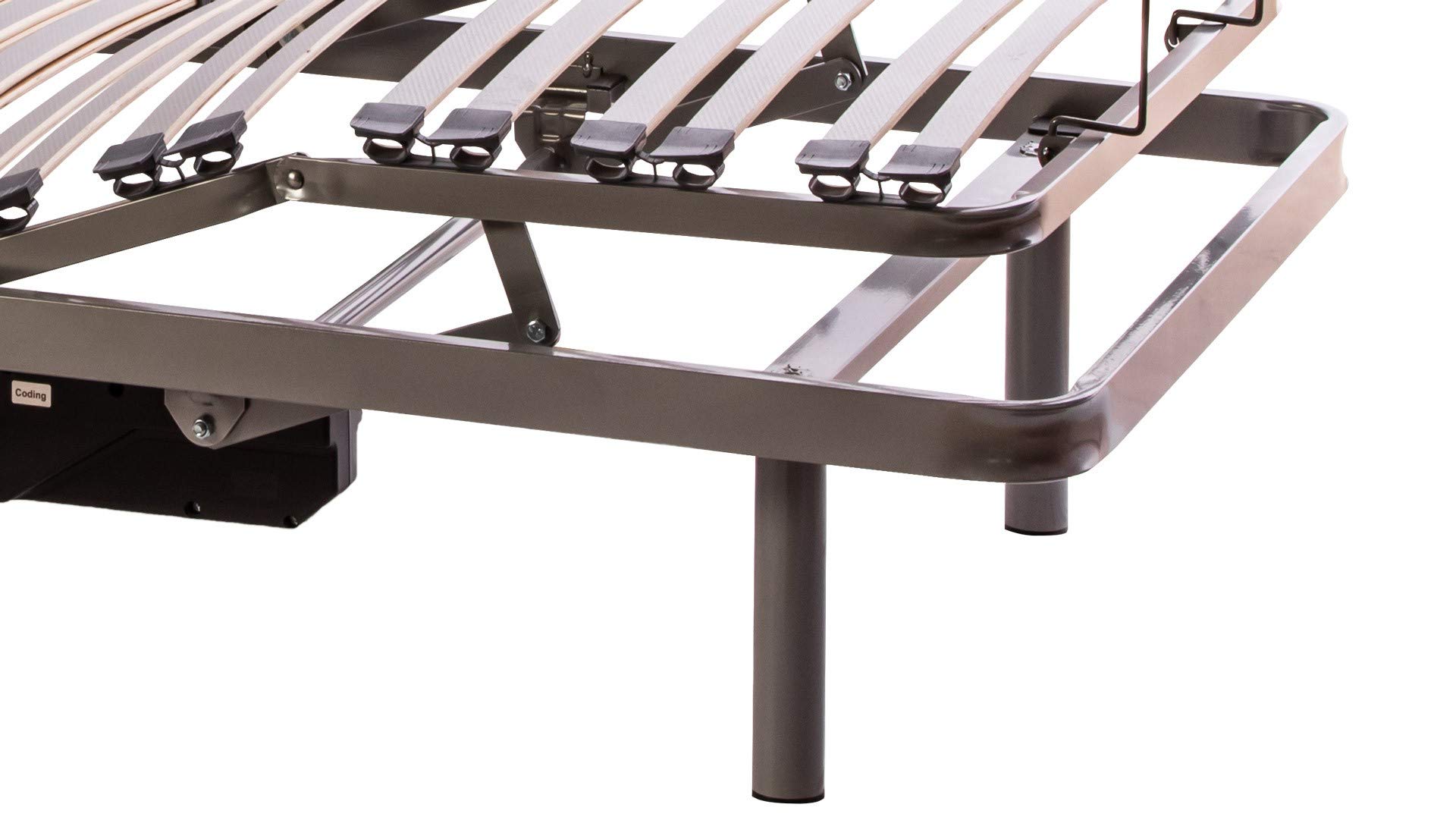 ekamia - ERIS Cama Articulada Eléctrica para el Hogar - 80cm x 190cm, Mando inalámbrico