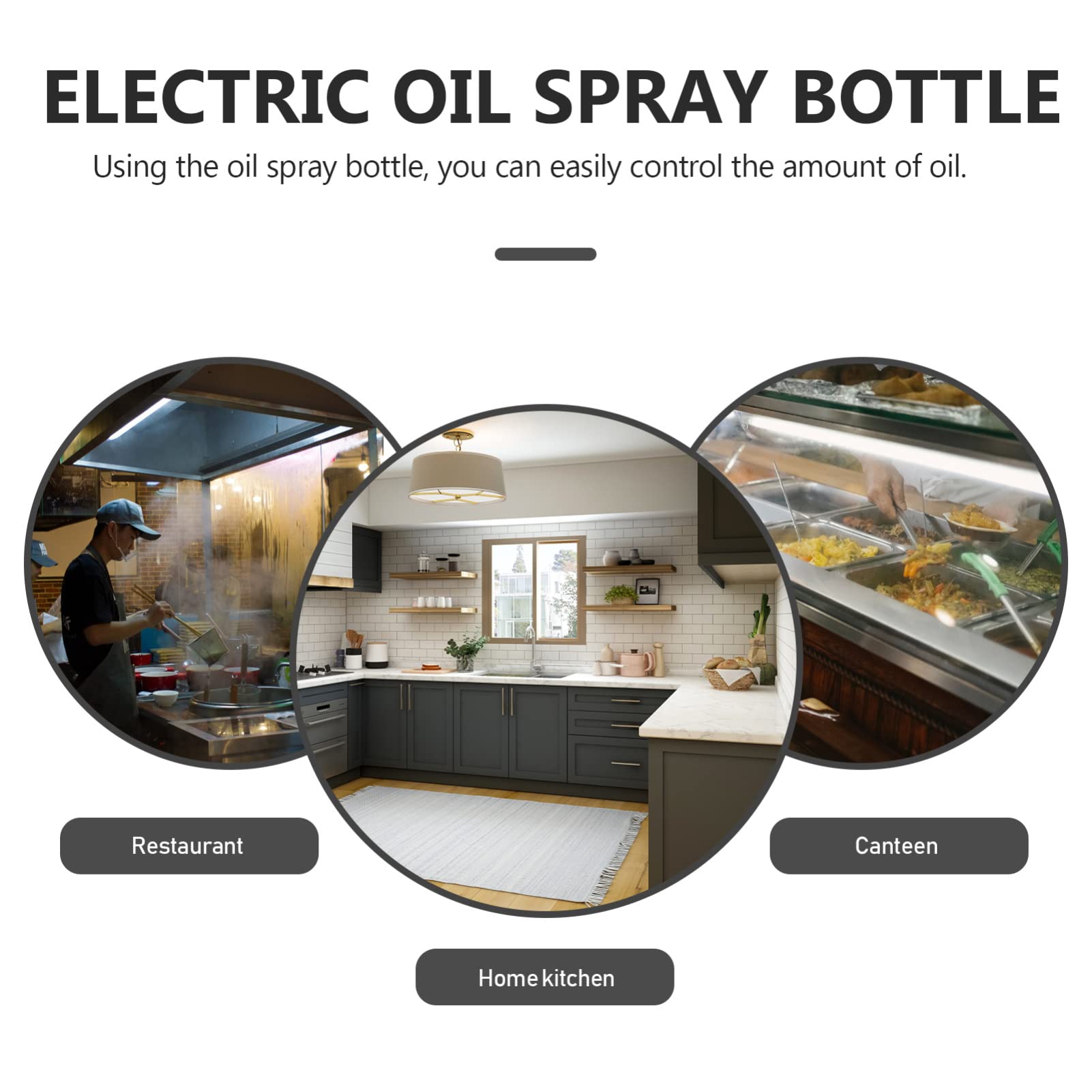 DECHOUS Spruzzino Elettrico per Olio Ricaricabile USB in Abs e Pet