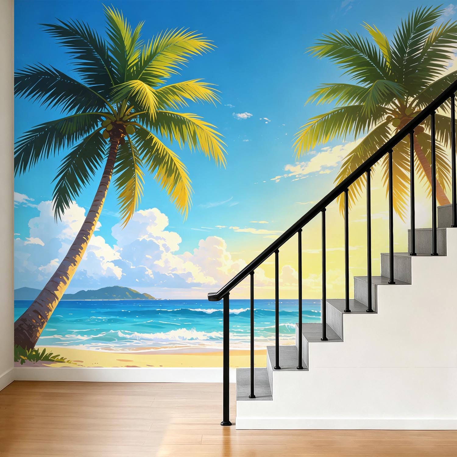 Fototapete Tropischer Strand Tapete 430 x 300 cm (WxH)