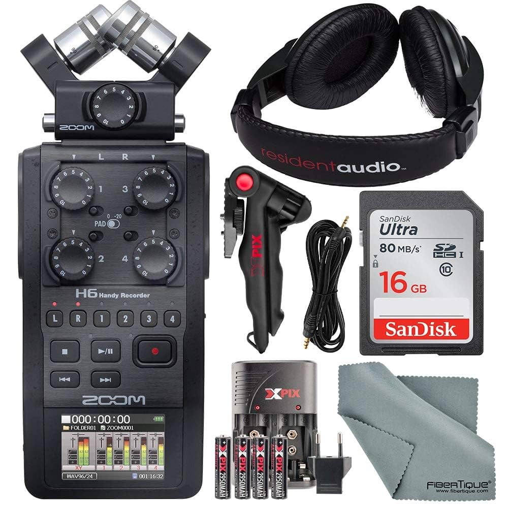 Zoom H6 Handy Recorder セット Zoom H6 Six-Track Portable Recorder with Interchangeable