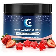 ZAYMAN Melatonin Free Sleep Gummies, Natural Sleep Aid Gummies with L-Theanine, Magnesium Glycinate, Valerian Root, Passionflower - Sugar Free, Strawberry Flavor, Vegan, 60 Count