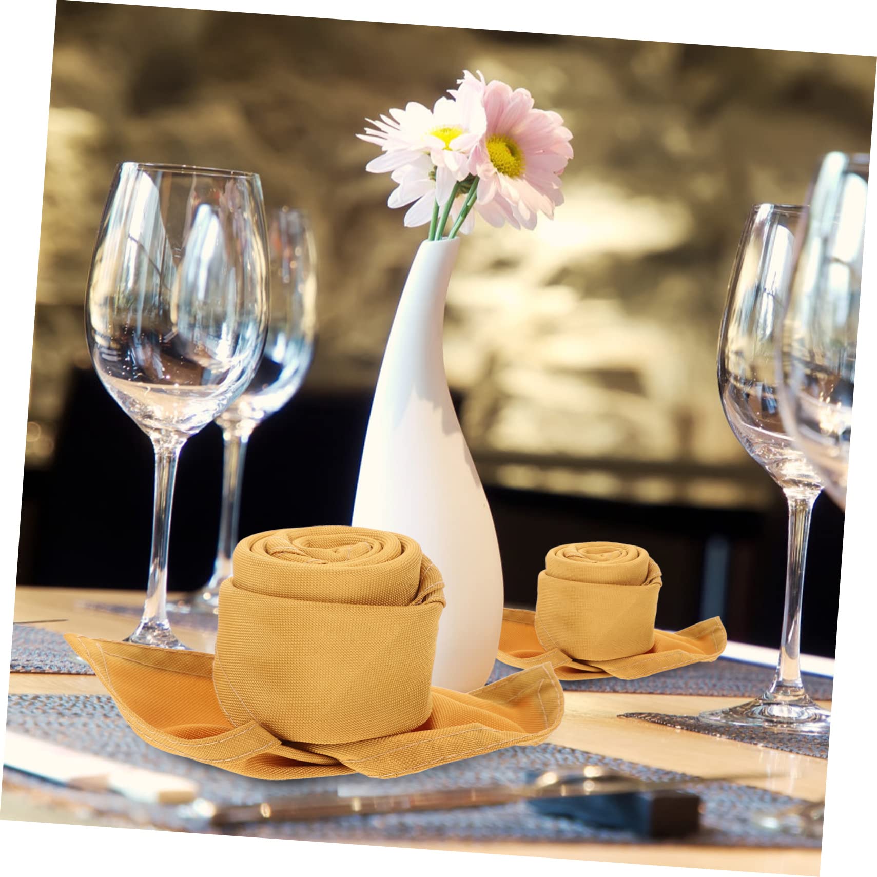 BESTonZON 10pièces Lot de Serviettes De Table Tissu Lavables pour Mariage Et Restaurant Décoratives Et Pratiques