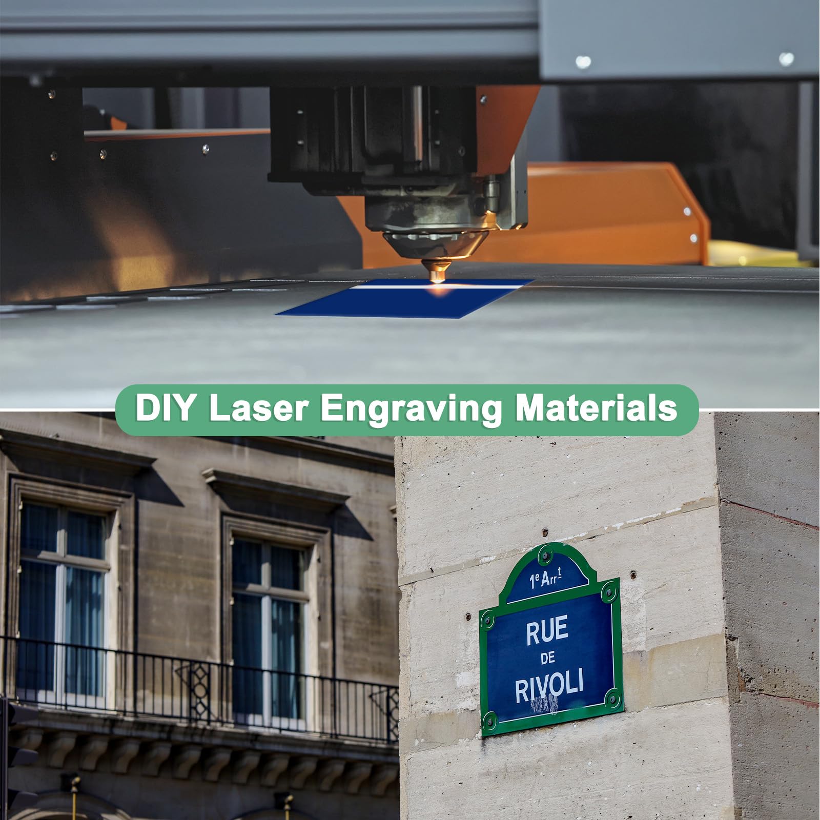 Laser Engraving Blanks - 12 Pack ABS Sheets -4