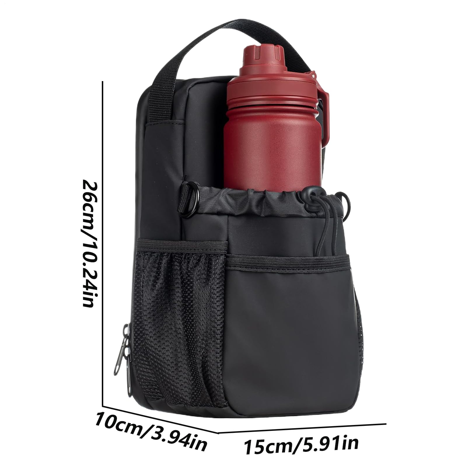 Borsa Magnetica Per Bottiglie D'acqua - Portabottiglie Fitness Con Gancio Magnetico, Riutilizzabile Per Palestra E Dispositivi Metallici - Foto 7