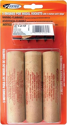Estes E12-0 3-Ea Rocket E Motor
