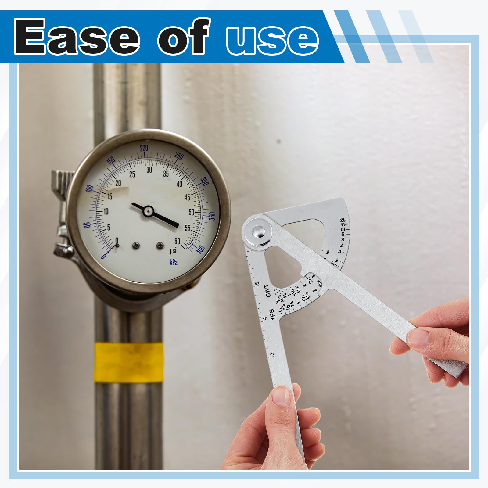Pipe Calipers - 2 Pack Stainless Steel Measurement Tool -4