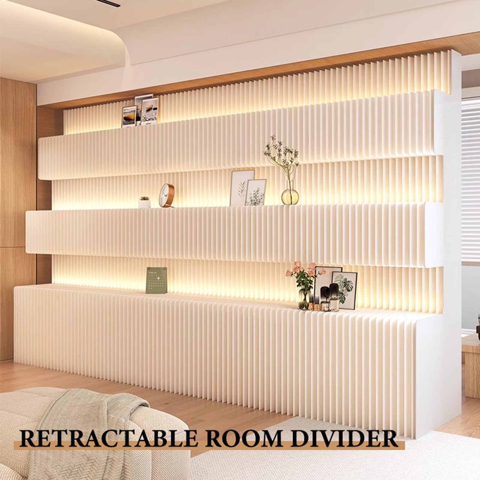 Divisori per ambienti, Parete divisoria pieghevole for ufficio domestico(5x2.4m/16.4x7.87ft)