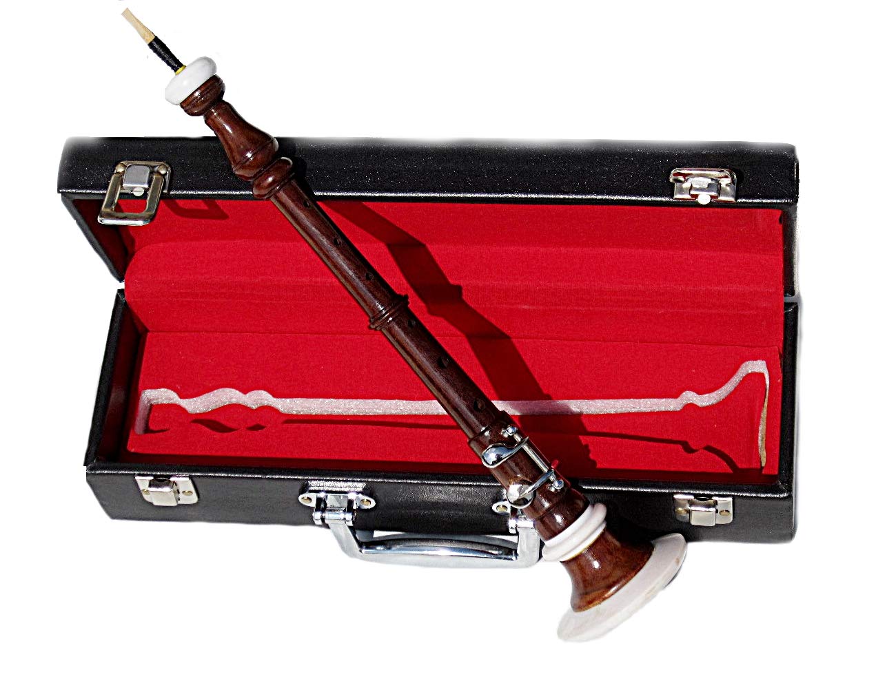 Bombard Chanter aus Rosenholz, Braun, C, NEU mit Case und Ersatzreed