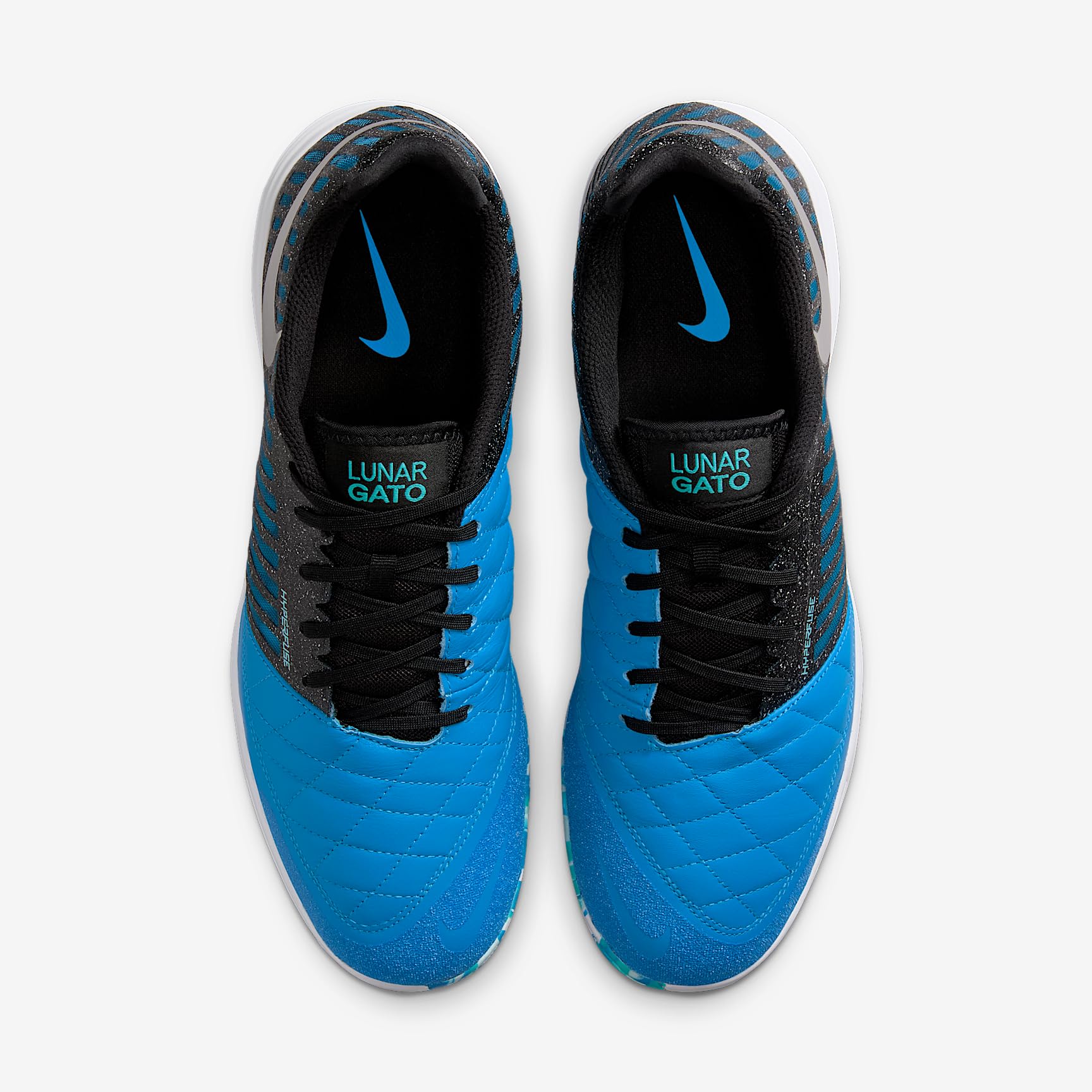 Nike Lunargato II Scarpe da Calcio Basse Interni Argento Metallizzato Blu Nettuno Nero