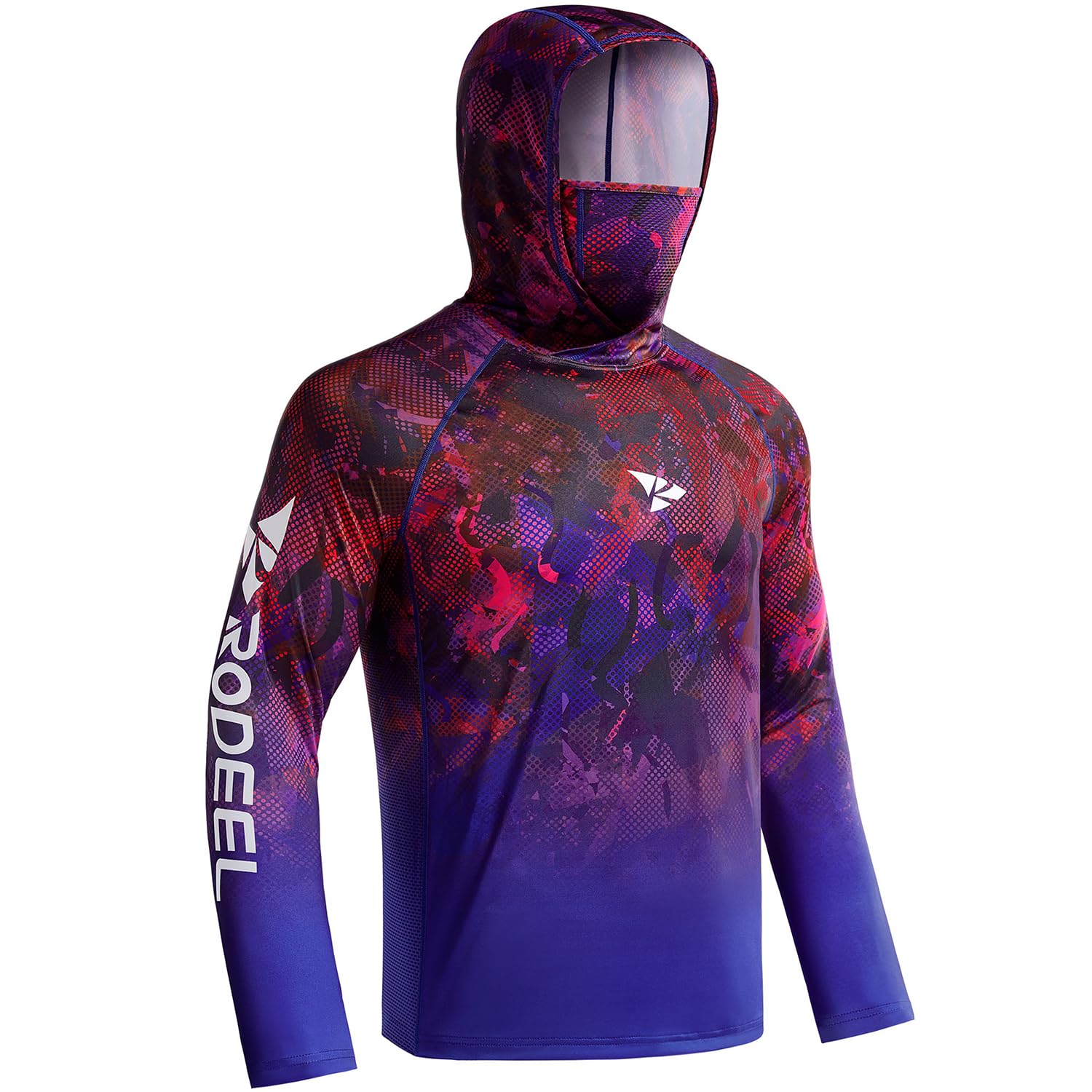 Rodeel Men's UPF 50+ Performance Hoodie with Neck Gaiter