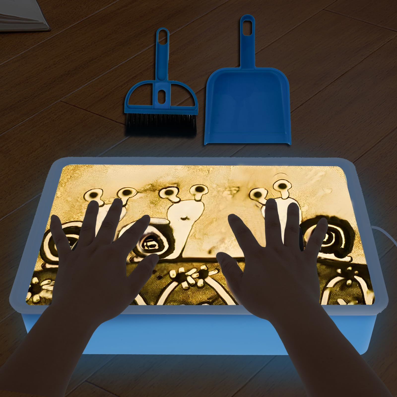 Base LED In Legno Con Piastra Acrilica - 7 Colori Regolabili, Per Display E Decorazioni - Foto 2