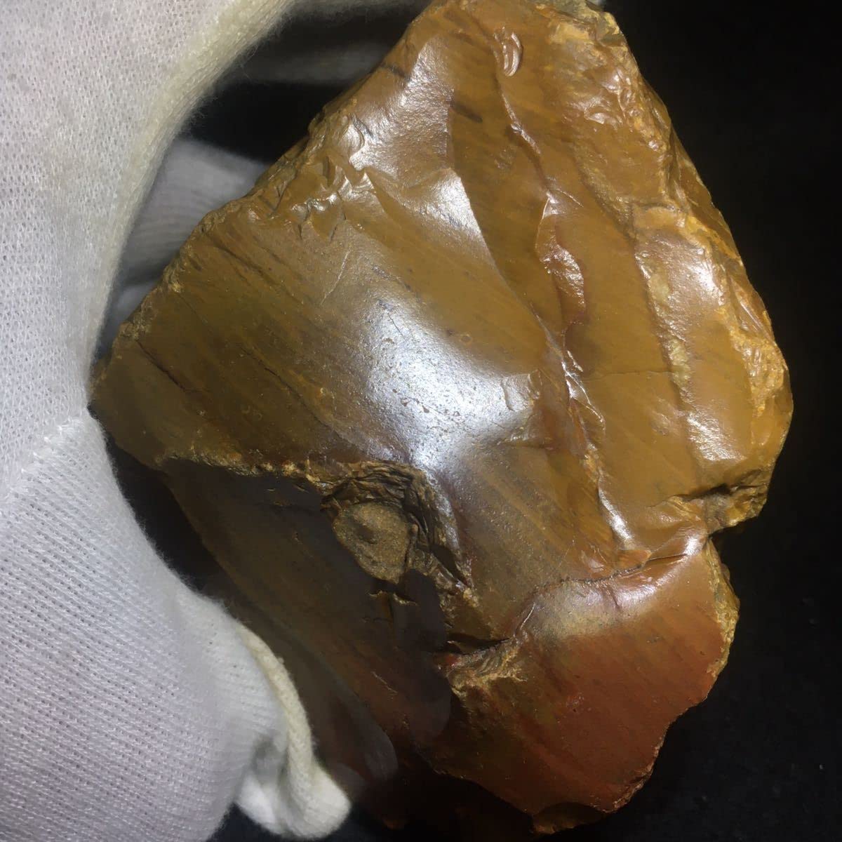 極美 透明な木 赤瑪瑙化した珪化木 木の化石 国産鉱物標本 玉髄