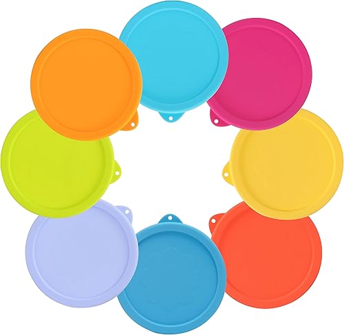 Miniatura 14 de 8 Pack de tapas de repuesto redondas de silicona para recipientes de 1 taza, 2 tazas, 4 tazas, 7 tazas para cuencos de vidrio Pyrex 7202-PC,