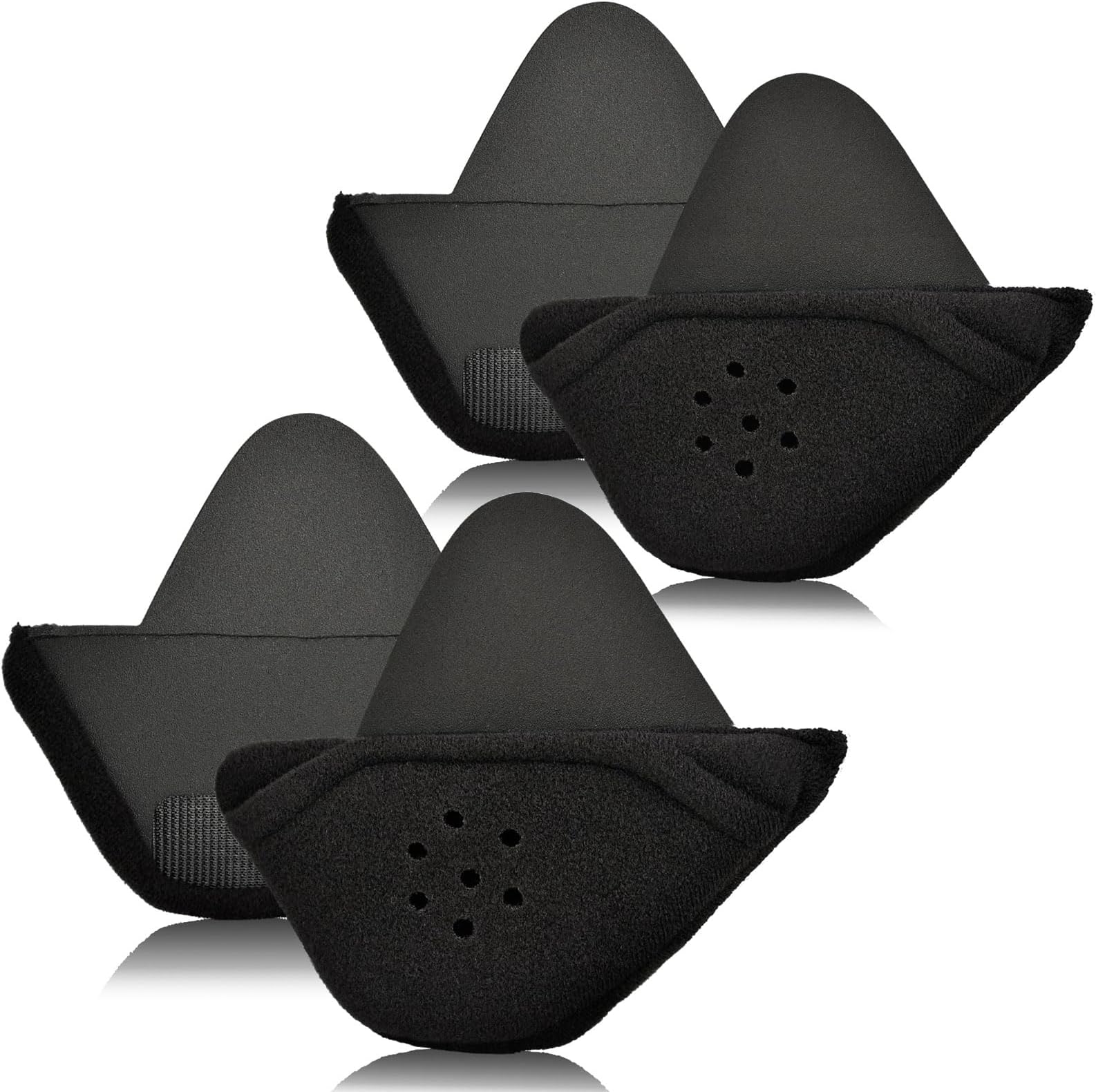 iGuerburn 2 Pair Half Helmet Ear Pads Speaker Pockets, Bluetooth Motorcycle Helmet Speakers Pouches 1/2 Helmet Accessories Ear Protection Reduce Wind Noise