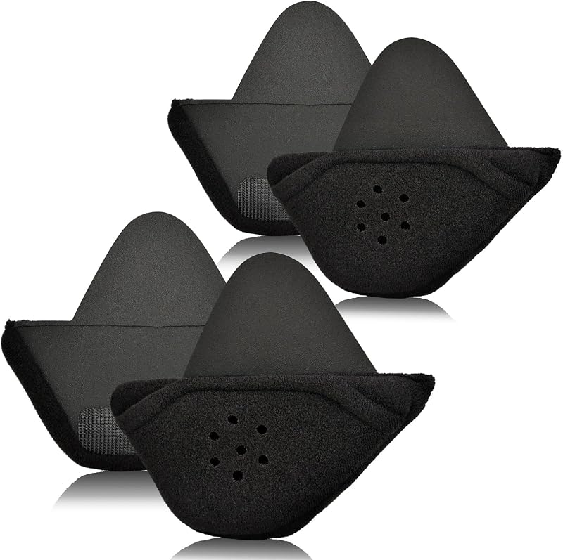 iGuerburn 2 Pair Half Helmet Ear Pads Speaker Pockets | Motorcycle Helmet Speakers Pouches, 1/2 Helmet Accessories, Ear Protection, Reduce Wind Noise