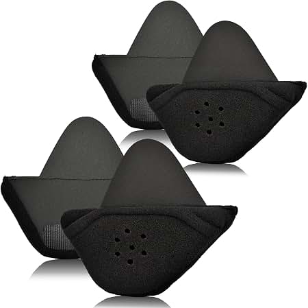 ear pockets for motorcycle helmets iGuerburn 2 Pair Half Helmet Pads Speaker Schutt F7 VTD Collegiate Color:Chain Skull Our half helmet speaker 4 YEARS +