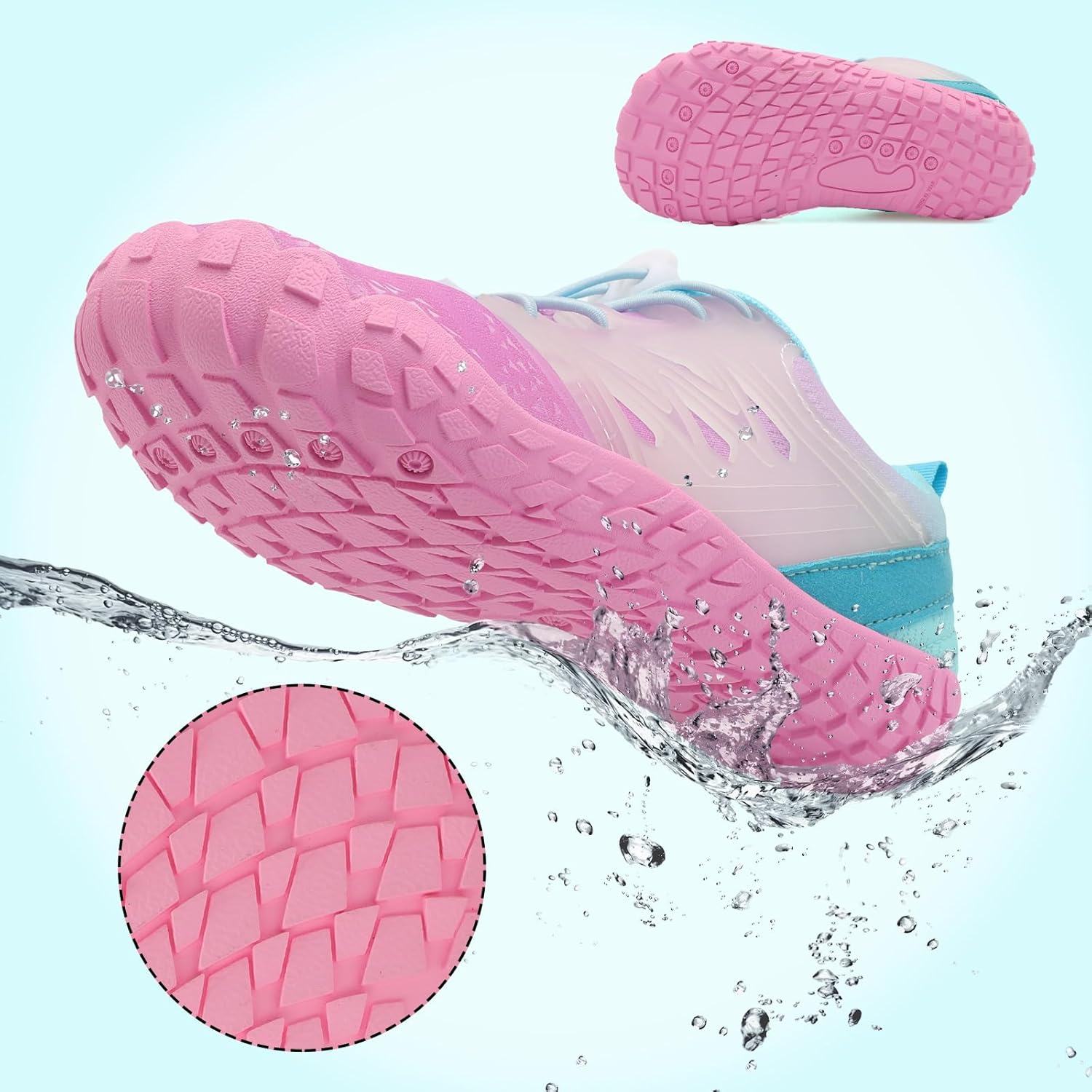 L-RUN Kids Water Shoes Quick Dry Boys Girls Barefoot Shoes for Beach Pool Sand Non-Slip Outdoor Athletic Walking Sneaker - Image 6