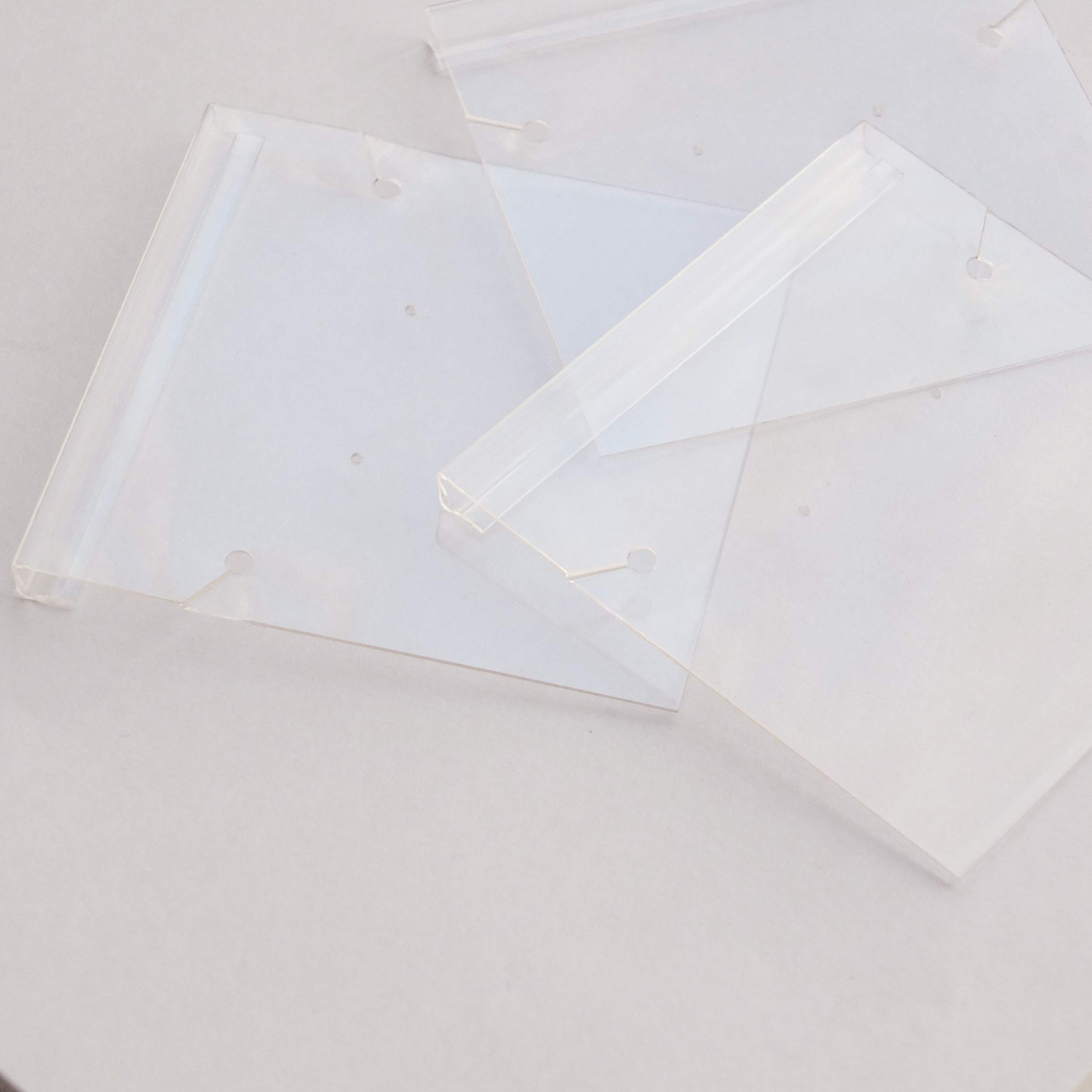 Earring Necklace Jewelry Hanging Display Card Crystal Clear 3