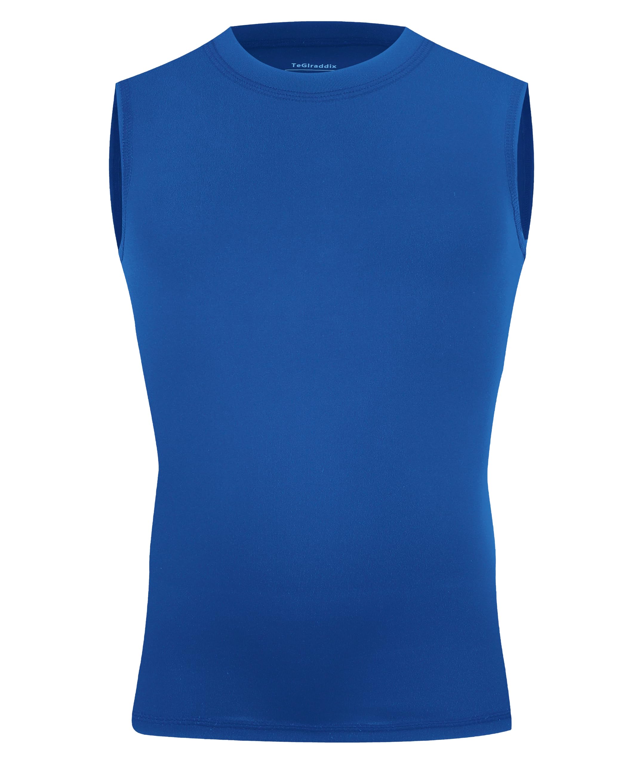 TeGlraddix Youth Boy Girls Sleeveless Compression Shirt Kid Athletic Tank Top Quick Dry Basketball Football Undershirt