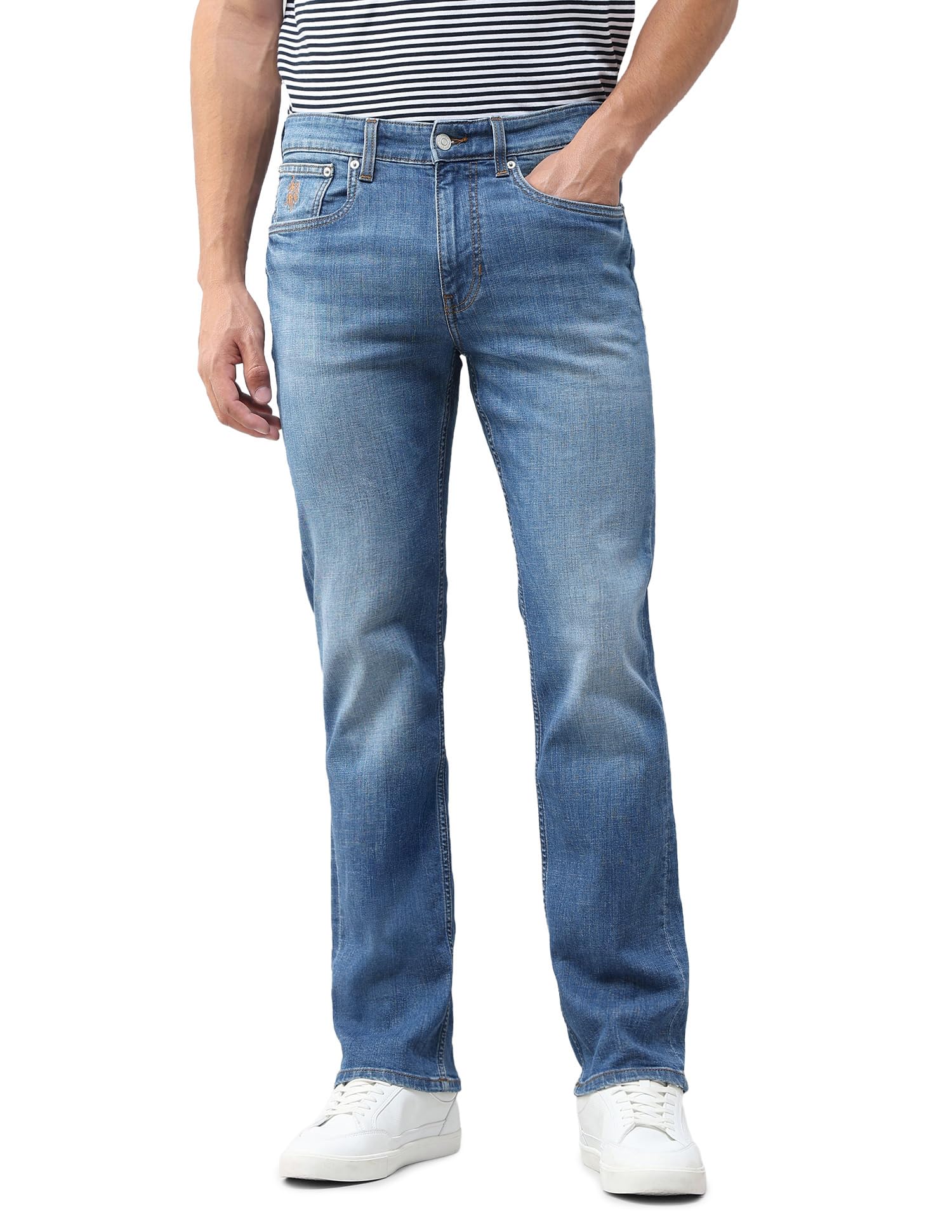 u.s. polo assn. denim co. Men's Harold Slim Straight fit Blue Jeans-picture-10