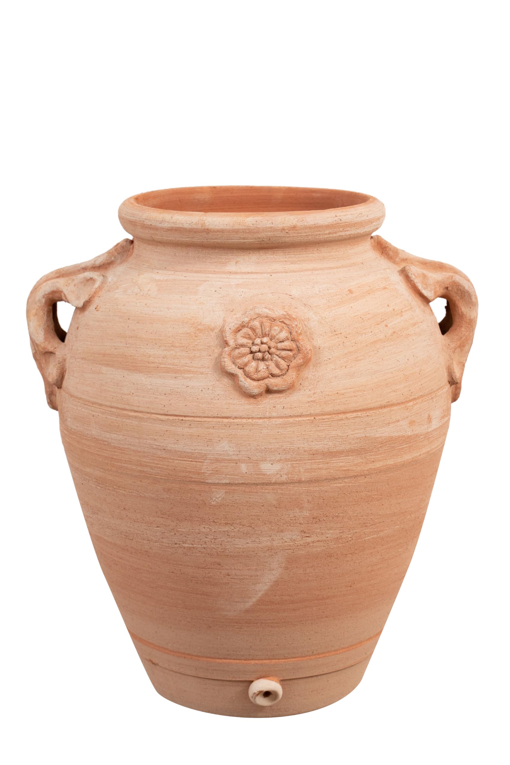 Biscottini Orcio in terracotta con manici 56x46x40 cm - Vasi per piante da esterno - Vaso in terracotta - Vaso alto da interno - Fioriere da esterno decorativa