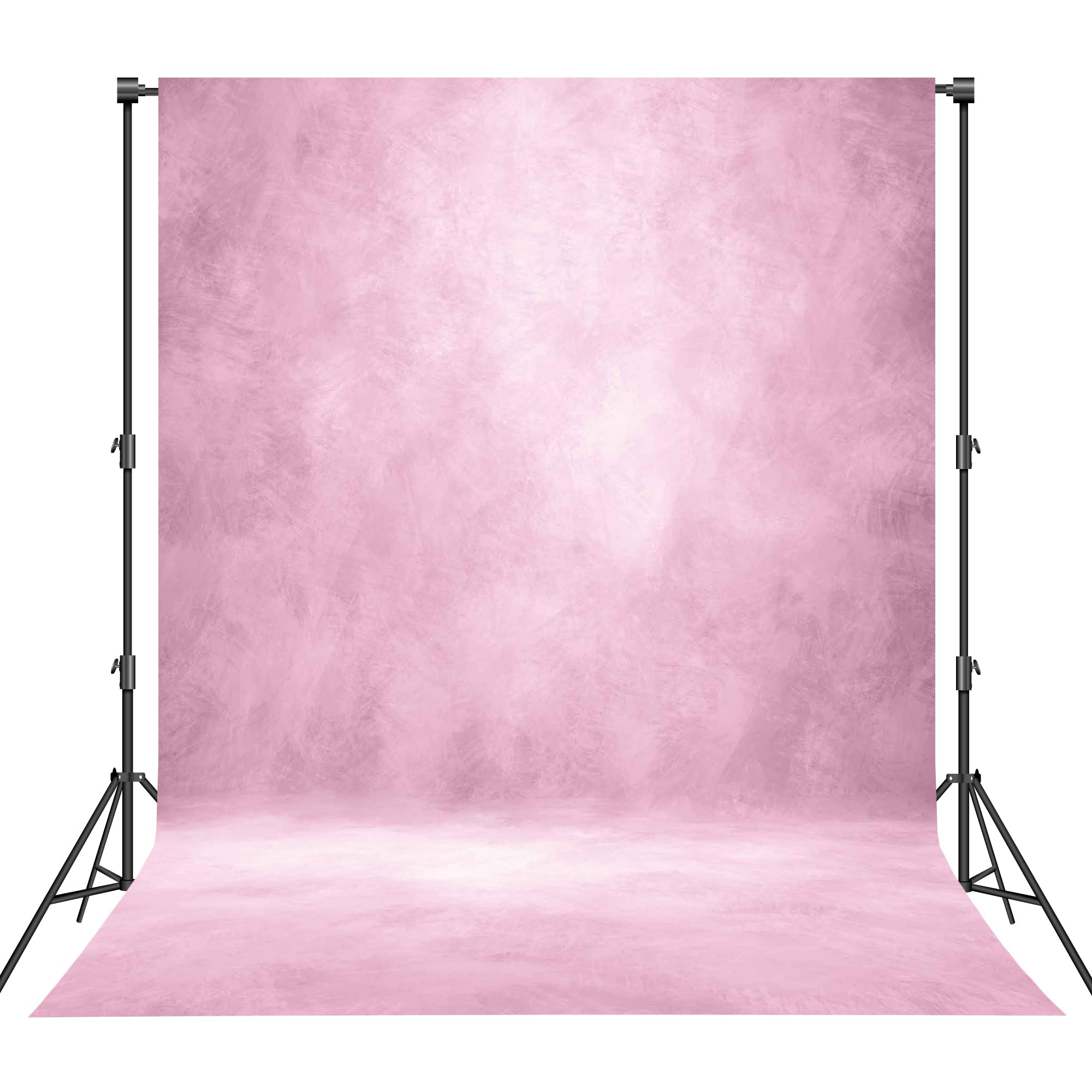 Haboke Abstract Professional Photography Backdrop for Portrait Photo Props Booth Background Photoshoot Studio with Ployester Fabric Roller Pocket on Top (8x12ft,Light Pink)