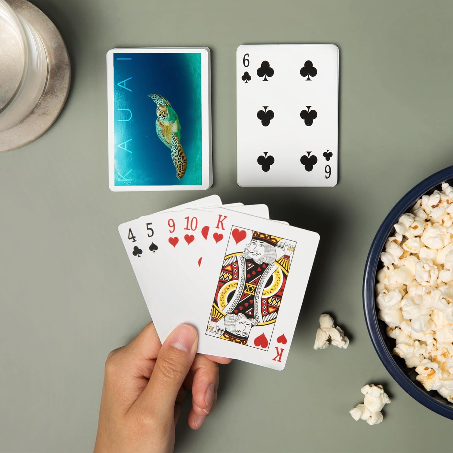 Lantern Press Kauai, Sea Turtle, 52 Playing Cards for Adults, Poker Size Card Deck
