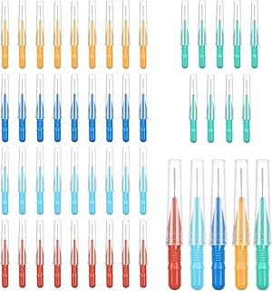 Quacc 50 PCS Interdental Brushes Braces Brush Tooth Cleaner Mini Toothbrush Dental Tooth Flossing Toothpick Head Oral Dent...