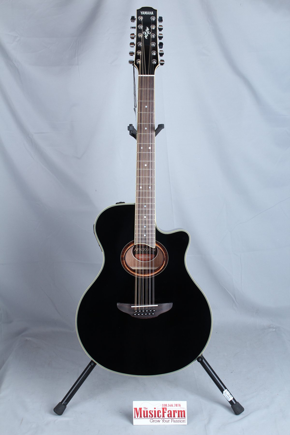 Yamaha APX700II 12String Thinline AcousticElectric Guitar, Black Buy Online in Bangladesh at
