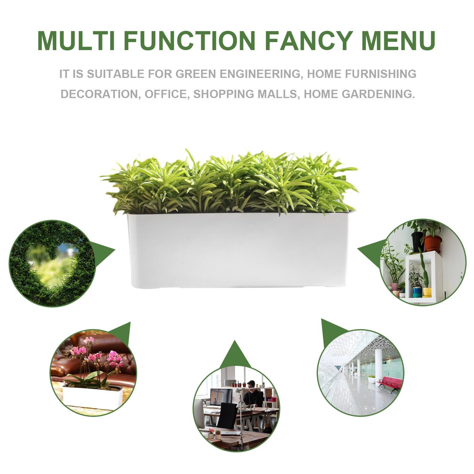 VICASKY Vasi Automatici per Piante Corda Regolabile, Set da 2 Pezzi, Plastica Resistente, per Giardino Domestico e Ufficio, Irrigazione Automatica per Fiori