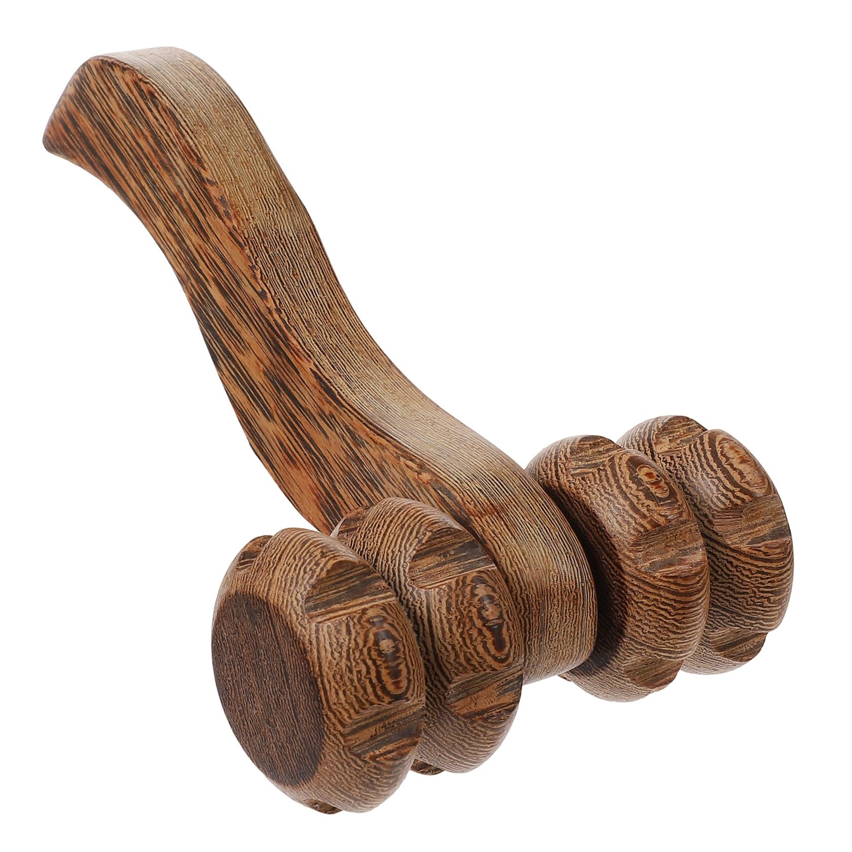FRCOLOR 2 unidades de masajeador para la espalda, rodillo de masaje manual, rodillo de masaje para yoga, barra de masaje de madera, rueda de desplazamiento profunda, varilla de puntos, bastón de