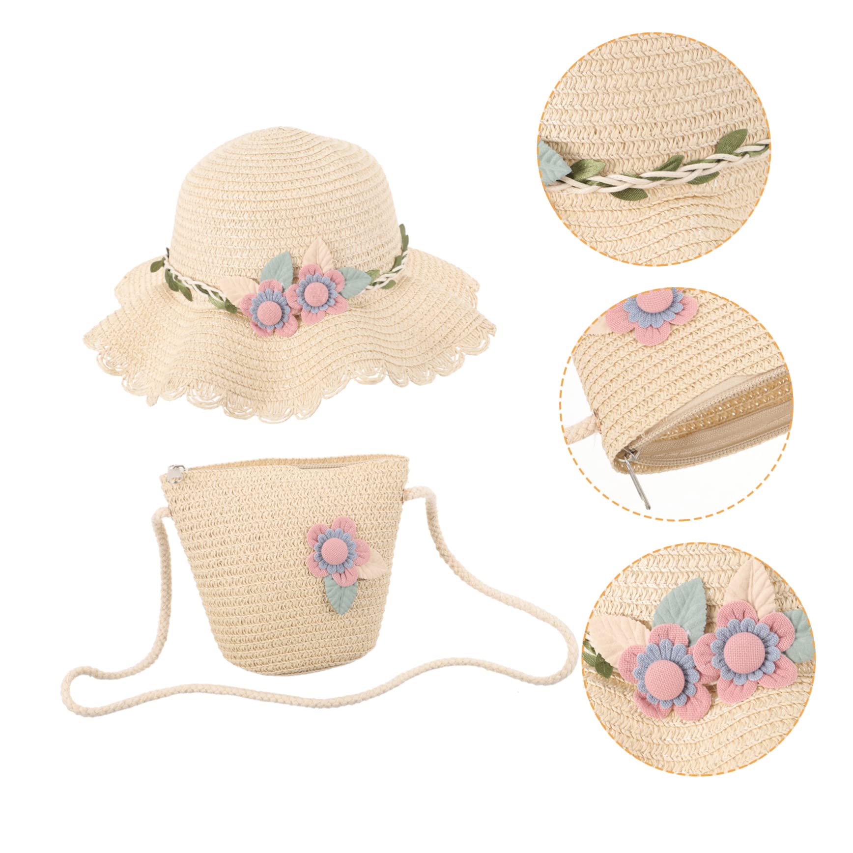 VALICLUD Sombrero De Playa para Niñas Sombreros De Playa De Verano Sombreros De Niña Sombrero De Playa para Niña Pequeña Sombreros De Verano para Flexible Pequeño