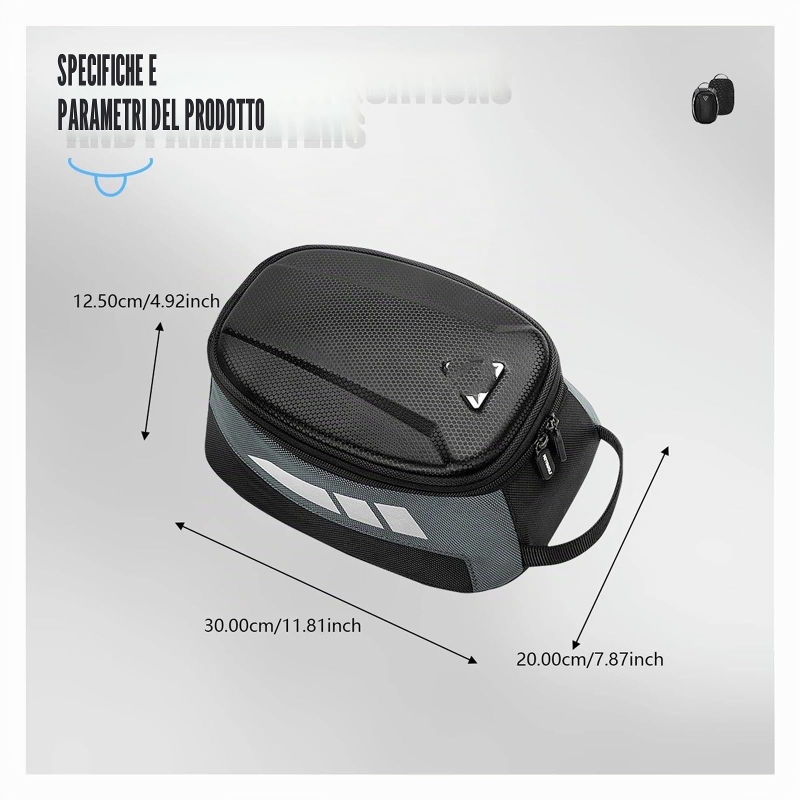 Moto Selle Bagagli Borsa Da Serbatoio Magnetica Per Moto In EVA Con Guscio Rigido Per Carburante E Olio 4,5 L Portatile Per Carte Telefono E Attrezzi Universale Nera Coppia Borse Laterali