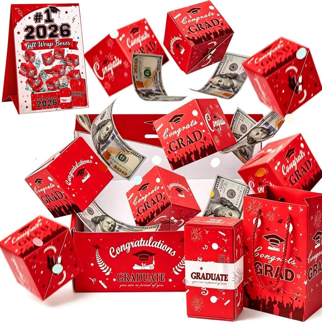 Carte de confettis rebondissants DIY pour animer la fête de diplôme des étudiants