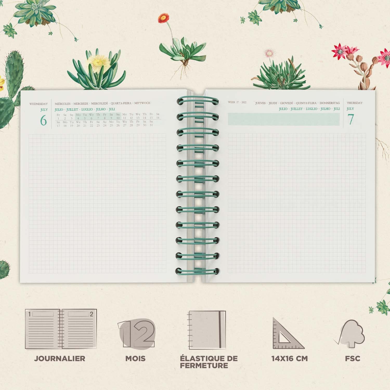 Grupo Erik - Agenda 2024 2025 Anie Journalier | Agenda Scolaire - Août