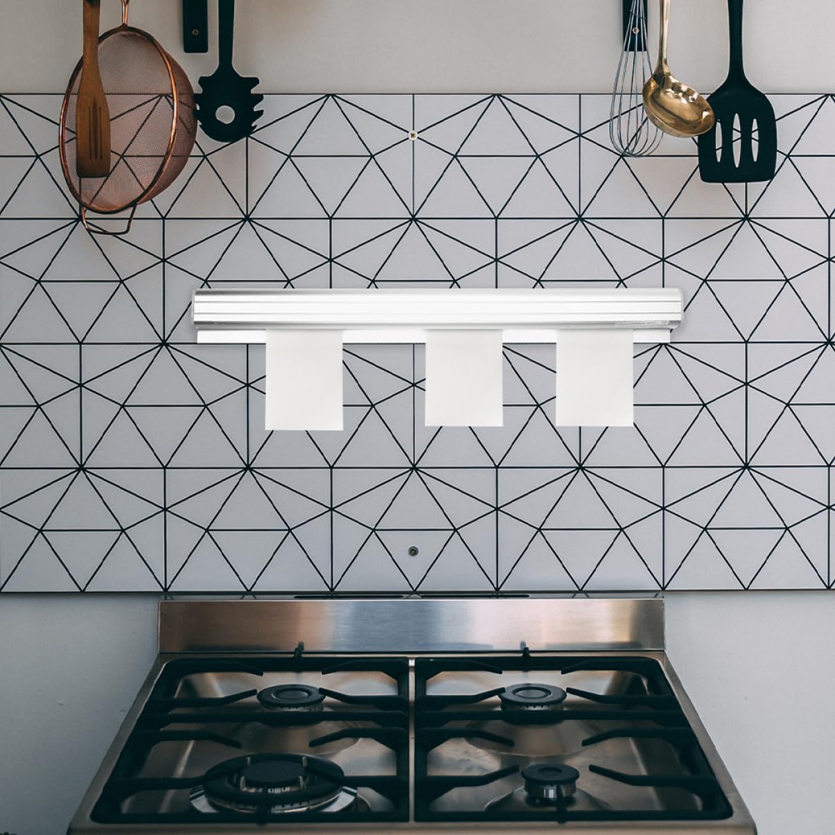 FUNOMOCYA Order Ticket Holder Aluminum Restaurant Ticket Stabber Kitchen Receipt Bill Organizer Slide Holder