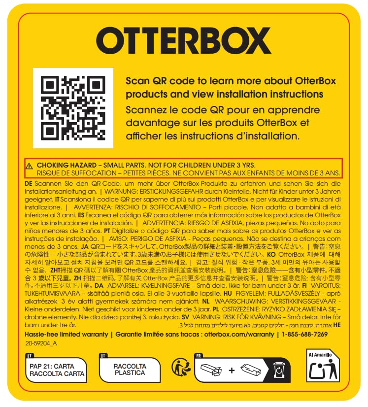 Coque Defender Series Pro XT Otterbox pour iPhone 17 transparente et noire