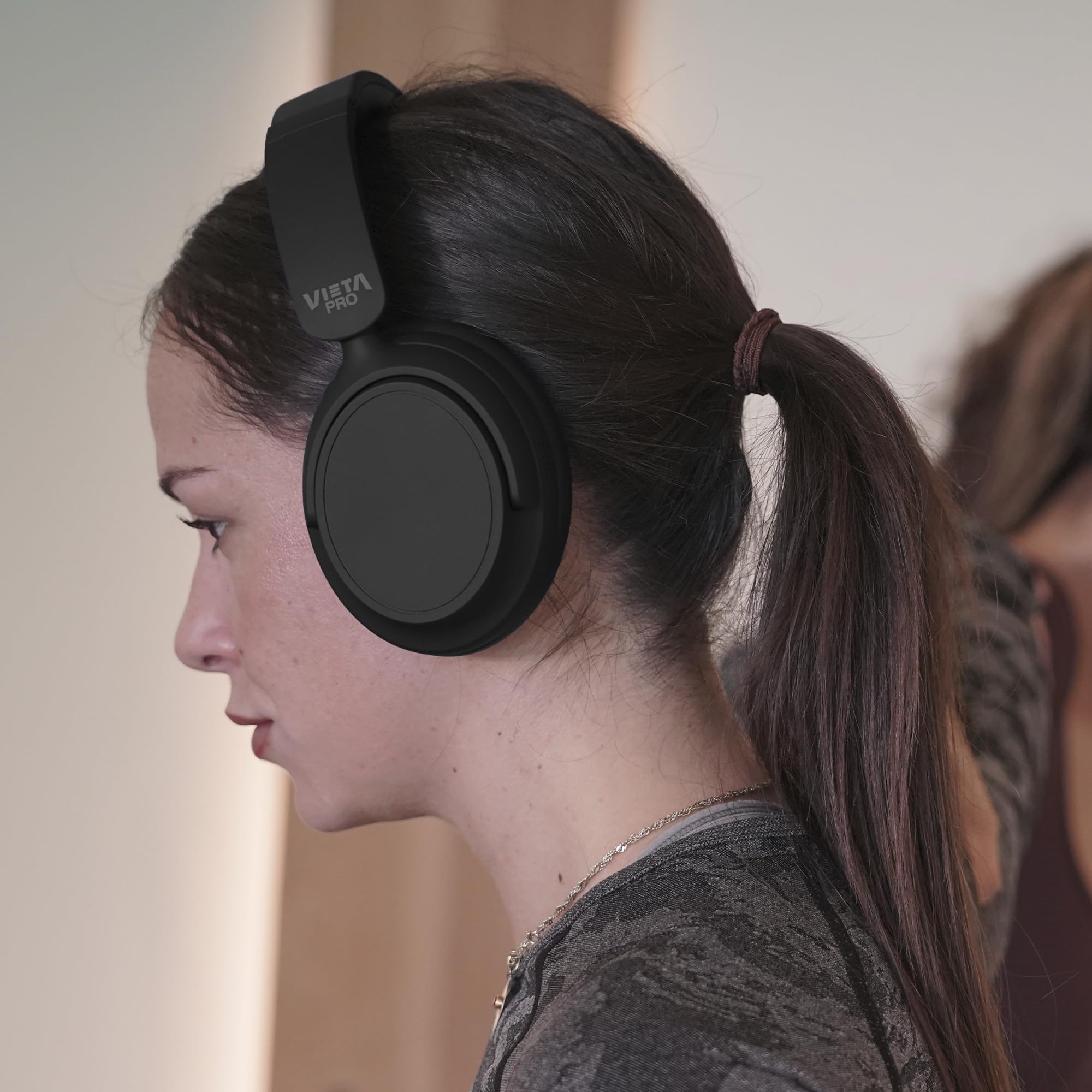Vieta Pro Silence 4 Auriculares de Diadema Inalámbricos Bluetooth con Cancelación de Ruido Híbrida 35dB, 50h de Batería. Cascos Gaming con Micrófono Plegables, USB-C